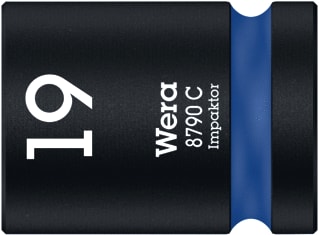 Wera - Dop voor zeskantmoeren 8790 c impaktor dop 19x38