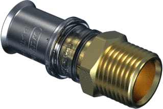 Wavin - Tigris M5 Fitting met 2 aansluitingen tigr m5 ovrg.kp 20x1bu