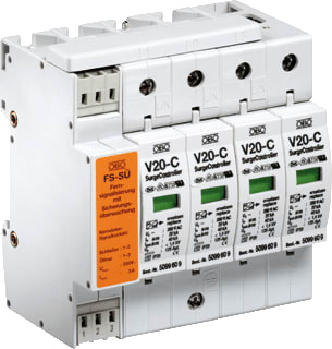 OBO - V20 280 Netoverspanningsbeveiliging Overspafl V20-C/4Fs-Su