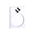 Schneider Electric - Harmony XAC Tekstschild vr drukknop/signaallamp Etiket Vooruit Zb2By4914