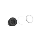 Bachmann - Pix 1xWCD Contactdooscombinatie Ocs I 1X230V Zwart+Wit Rvs
