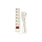 Bachmann - Selly Contactdooscombinatie Ocs I 6X230V Wit 1,5M