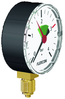 Flamco - Buisveermanometer Manomtr1/2-0 80Mm+Vnthuls