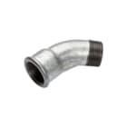 Nefit Industrial - Gegalvaniseerd 40 Fitting met 2 aansluitingen Neft Bocht 5/2 Bibu 45Gr Geg40