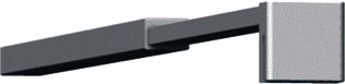 Dansani - Match Toebeh./onderdelen voor douchewand Telescoopstang 600-1000