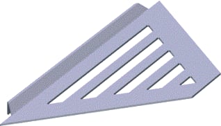 Dansani - Match Toebeh./onderdelen voor douchewand Shower Corner Rvs