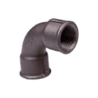 Nefit Industrial - Zwart 2A Fitting met 2 aansluitingen Neft Bocht Kort 3/4 Zw