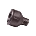 Nefit Industrial - Zwart 246 Fitting met 2 aansluitingen Neft Soknippel 1/4X1/8 Zw246