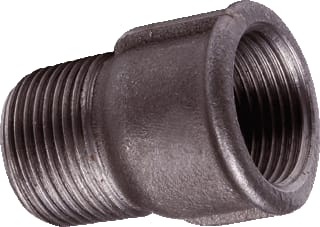 Nefit Industrial - Zwart 529A Fitting met 2 aansluitingen Neft Soknippel 2 Zw529A
