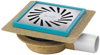 Aquaberg - 2030 serie Vloerput met 1 aansluiting Put 146X146 Ve Zu 10Mm Rvs
