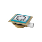 Aquaberg - 2030 serie Vloerput met 1 aansluiting Put 146X146 Ve Zu 10Mm Rvs