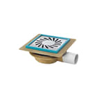 Aquaberg - 2030 serie Vloerput met 1 aansluiting Put 146X146 Ve Zu 7,5Mm Rvs