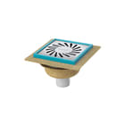 Aquaberg - 2030 serie Vloerput met 1 aansluiting Put 146X146 Ve Ou 10Mm Rvs