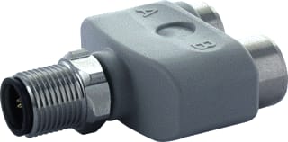 MURR - Connection technology F&B Sensor/actor verloopconnector t-kop m12 male 4p/4p