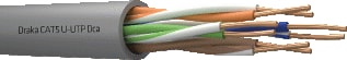 Draka - UC300 Cat 5e Data- en communicatiekabel Cat.5E Utp Dca Gy Ri305