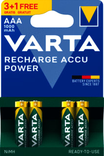 Varta - Recharge Accu Power Batterij, oplaadbaar Rechargeaccu Power Aaa Br4
