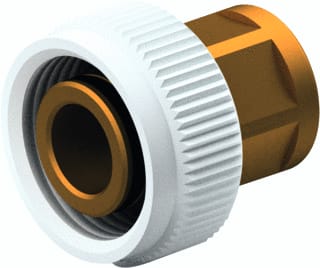 Henco - Fitting met 2 aansluitingen Aansl Vision Verd 3/8 Zk2