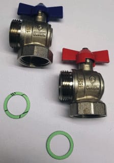 Henco - Kogelafsluiter Koglkr 90Gr B+R Ver