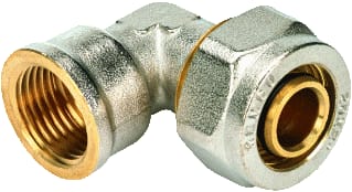 Henco - Fitting met 2 aansluitingen Knie/Kopp 20X3/4Bi/Knel