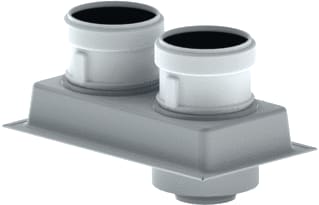 Burgerhout - Rookgas/luchttoevoercollector Adap 60/100-80/80 Safe-Pp