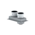 Burgerhout - Rookgas/luchttoevoercollector Adap 60/100-80/80 Safe-Pp