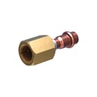 VSH - CoolPress COP5359SAL Fitting met 2 aansluitingen flare kopp rvs/brons ff1/2