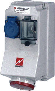 Mennekes - CEE-contactdoos combinatie 97990
