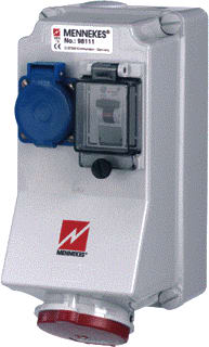 Mennekes - CEE-contactdoos combinatie 98111