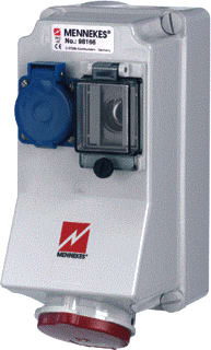 Mennekes - CEE-contactdoos combinatie 98166