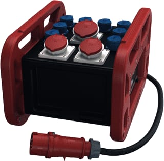 Mennekes - EverBOX Grip CEE-contactdoos combinatie 32A Rood
