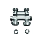 Brugman - Accessoires Accessoires Rad.aansl.combi. m kraan+onderblok H-Blok Draaibr