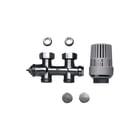 Brugman - Accessoires Accessoires Rad.aansl.combi. m kraan+onderblok M30 Re+Therm Wt