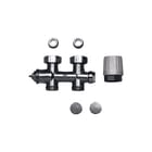 Brugman - Accessoires Accessoires Rad.aansl.combi. m kraan+onderblok M30 Re+Handkn W