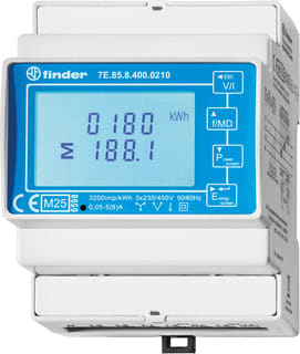 Finder - Meet en controle Elektriciteitsmeter 7e.85.8.400.0212