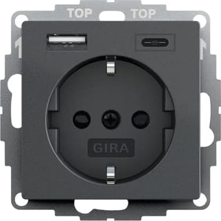 Technische Unie - GIRA 2V WCD/USB ZMT RD HV ATT