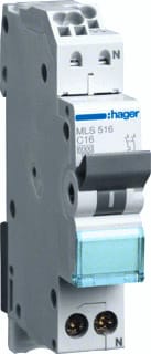 Hager - Installatieautomaat Installautom 1P+N 16A Ka 6