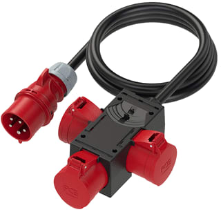 Keraf - CEE-contactdoos combinatie 104184