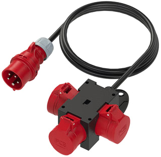 Keraf - CEE-contactdoos combinatie 107115