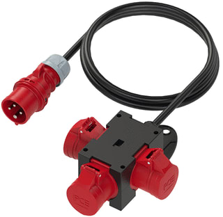 Keraf - CEE-contactdoos combinatie 107124