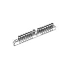 Wohner - Aardingsrail voor verdeler Pe/N-Rail 01927 L.124Mm