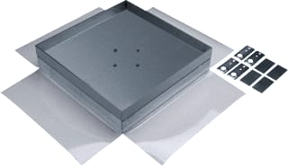 Hager - Electraplan VE-EE Blindplaat mont.gat open vloergoot Bliplvlgo Eksq405Bl