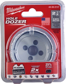 Milwaukee - Gatzaag (set) Hole Dozer 64 Mm