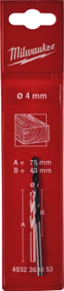 Milwaukee - Boor Houtboor 4 X 75 Mm