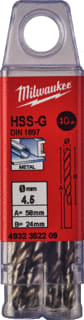 Milwaukee - Boor Hssg Mtlbr 4,5X24X58 Ds10