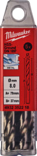 Milwaukee - Boor Hss-G Mtlbr 8X37X79 Ds10