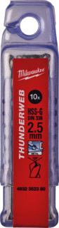 Milwaukee - Boor Thndrw Hss-G 2,5X57 Ds10