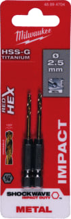 Milwaukee - SHOCKWAVE Boor Metlbr Shckwv Ti 2.5 Ds2