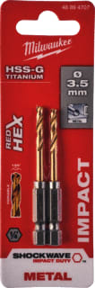 Milwaukee - SHOCKWAVE Boor Metlbr Shckwv Ti 3.5 Ds2