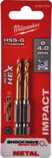 Milwaukee - SHOCKWAVE Boor Metlbr Shckw Hssg Ti4 Ds2