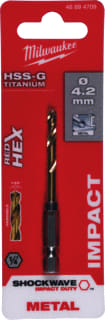 Milwaukee - SHOCKWAVE Boor Metlbr Shckwv Hss-G Ti4.2